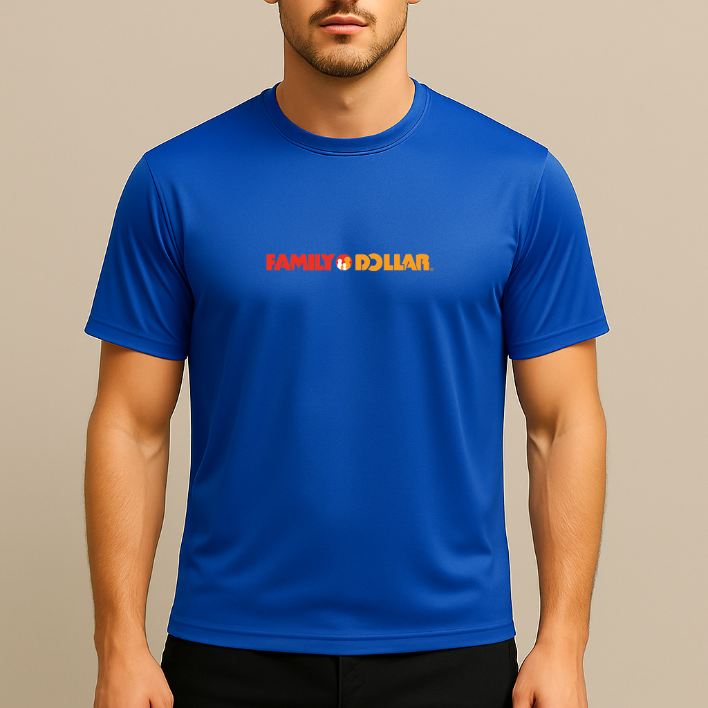 Men's Family Dollar Logo Polyester T-Shirt