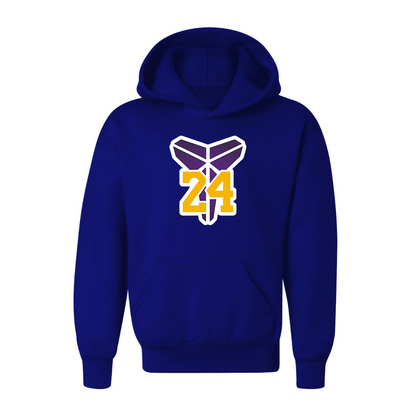 Youth Kids Kobe Bryant Mamba 24 Pullover Hoodie