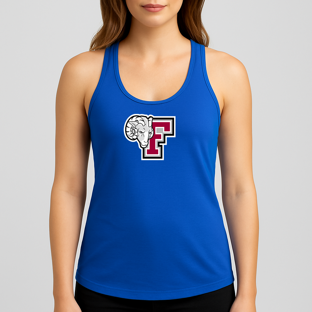 Women's Fordham Rams Logo Next Level Ideal Racerback Tank