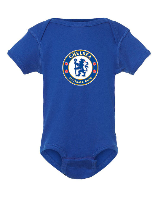 Baby Chelsea Soccer Romper Onesie