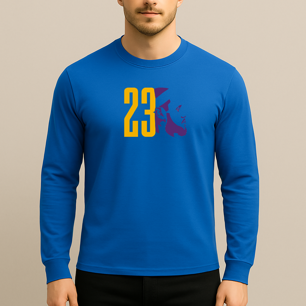 Men's Lebron James 23 Sports Long Sleeve T-Shirt
