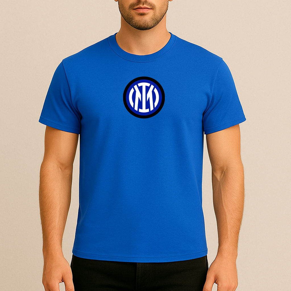 Men's Inter Milan 2025 Soccer Logo Cotton T-Shirt