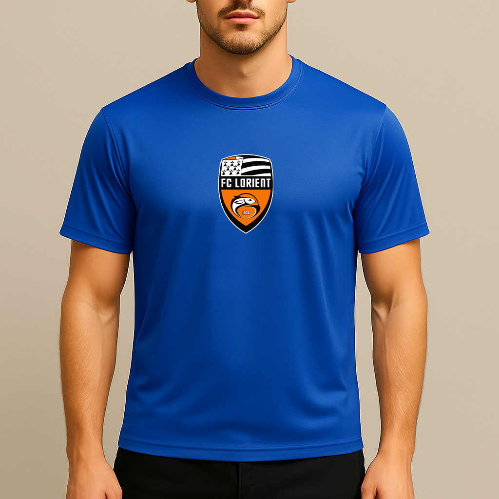 Men's FC Lorient Soccer Logo Polyester T-Shirt
