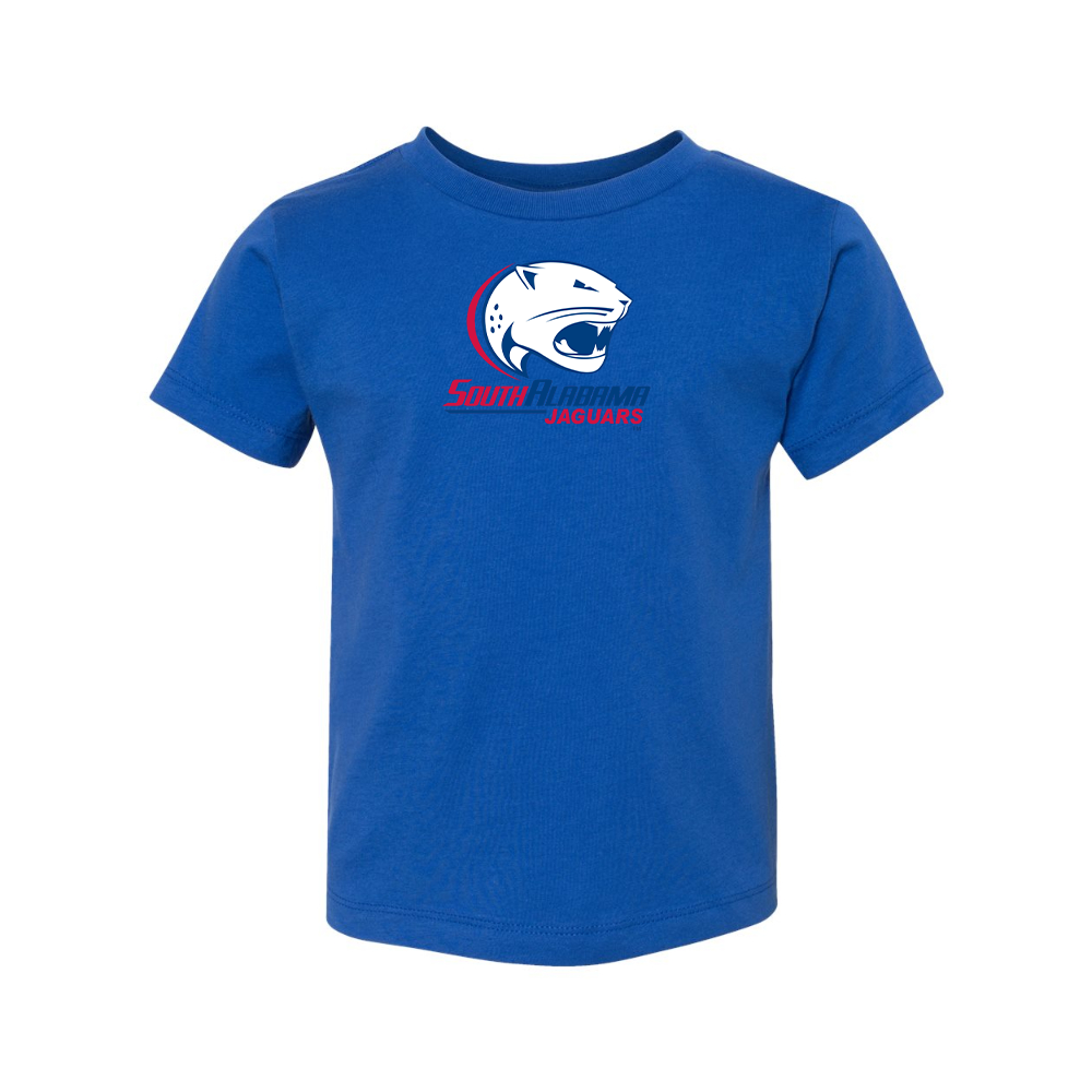South Alabama Jaguars Logo BELLA  CANVAS Toddler Jersey Tee