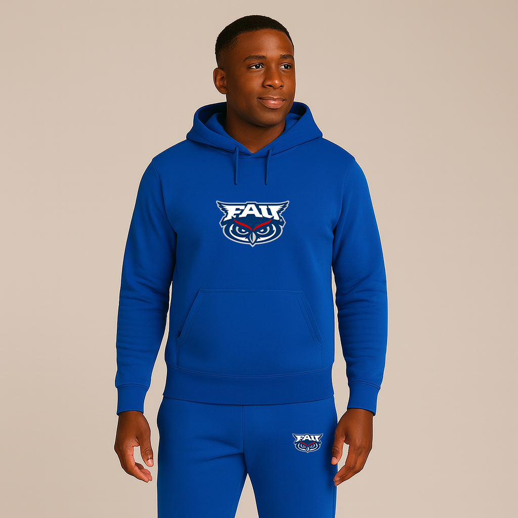 Men's Florida Atlantic Owls Logo Hoodie Joggers Set