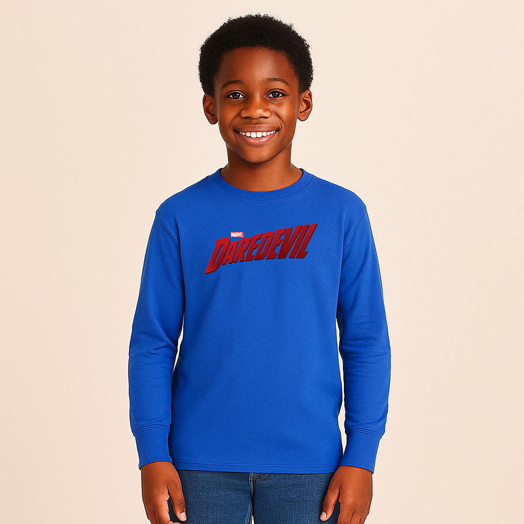 Youth Kids Daredevil Marvel Long Sleeve T-Shirt