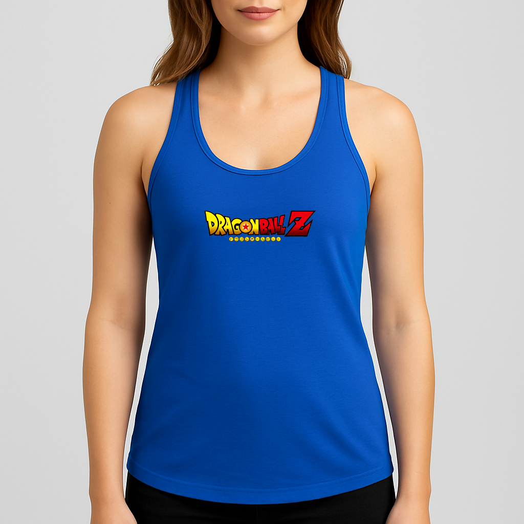 Women's Dragon Ball Z Title Racerback Tank Top