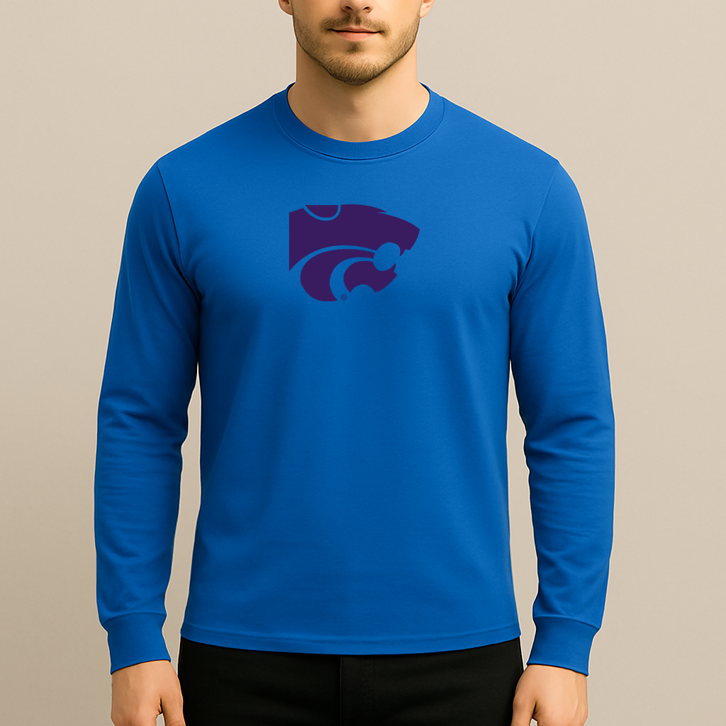 Men's Kansas State Wildcats Logo Long Sleeve T-Shirt