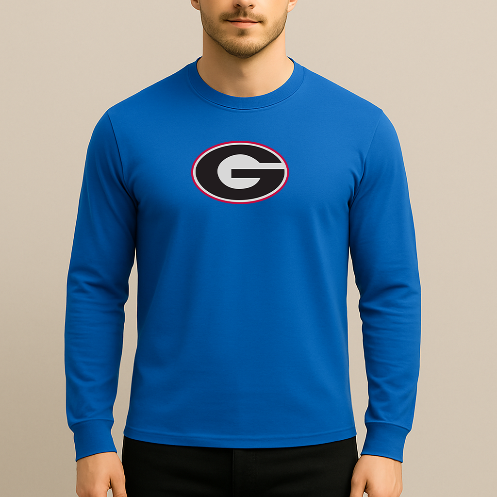 Men's Georgia Bulldogs Logo Long Sleeve T-Shirt