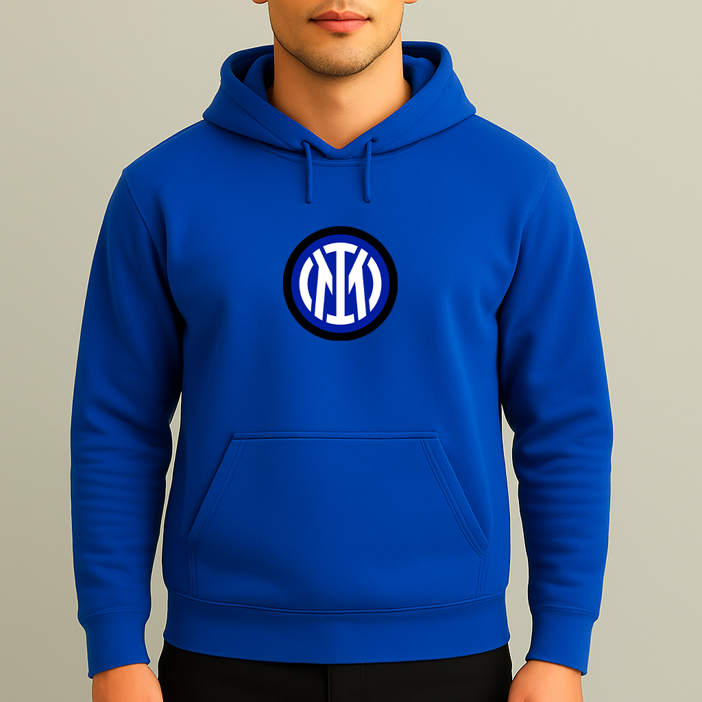 Men's Inter Milan 2025 Soccer Logo Pullover Hoodie