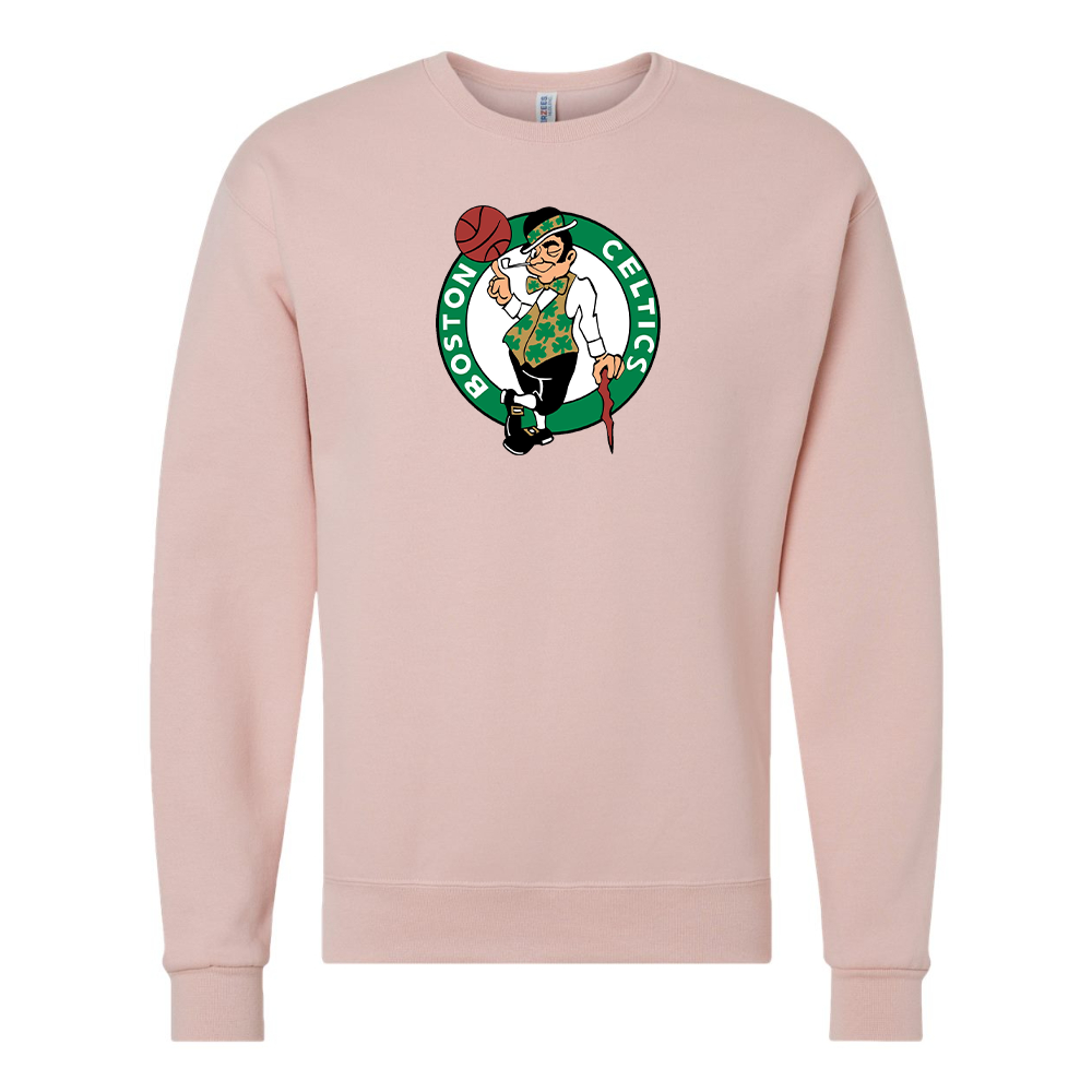 Men's Boston Celtics Logo  JERZEES NuBlend Crewneck Sweatshirt