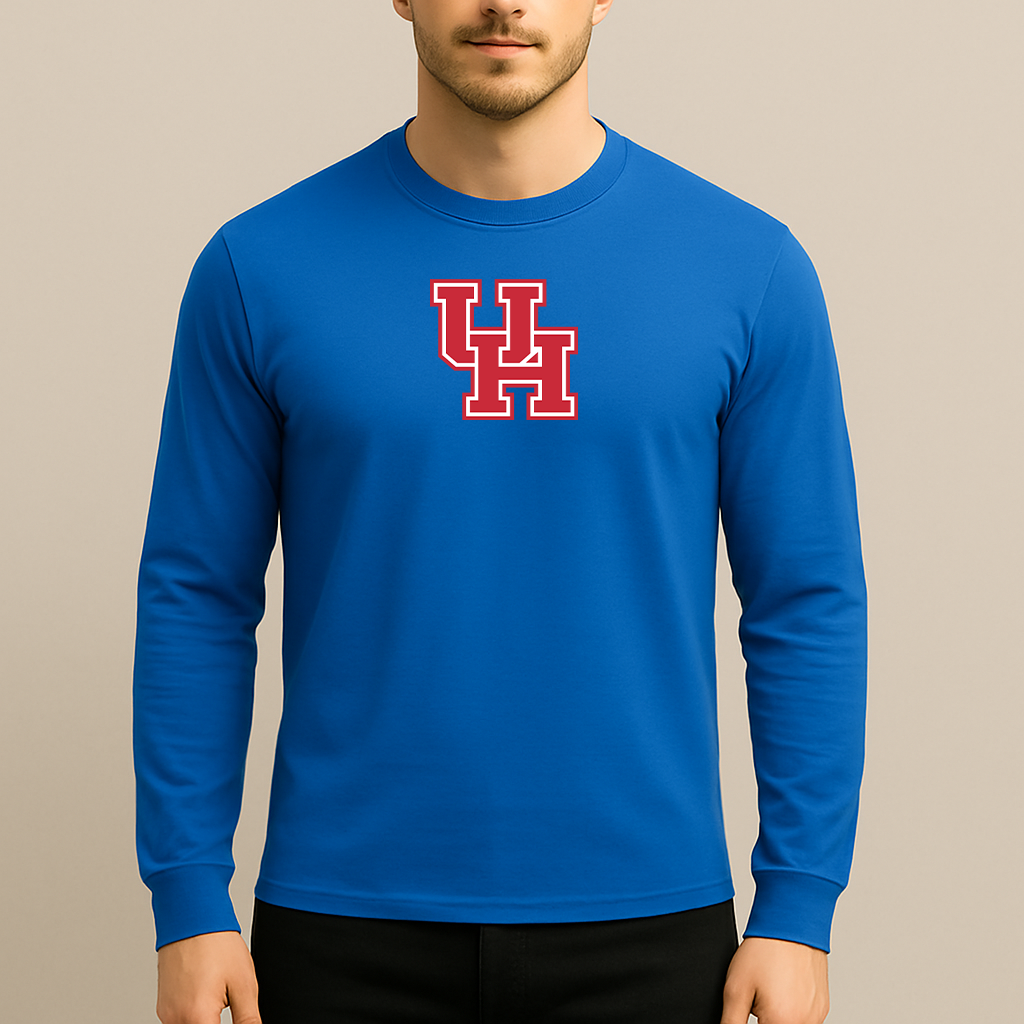 Men's Houston Cougars Logo Long Sleeve T-Shirt
