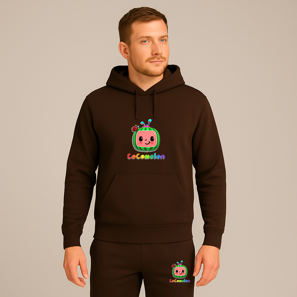 Men's Cocomelon Cartoon Hoodie Joggers Set