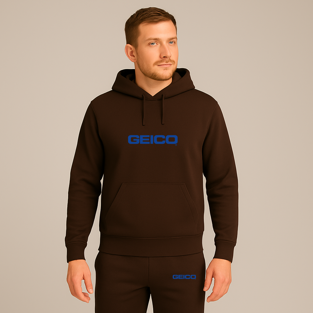 Men's Geico Logo Hoodie Joggers Set