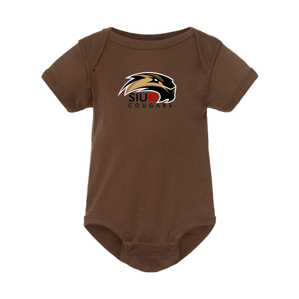 SIU Edwardsville Cougars Logo  Rabbit Skins Infant Baby Rib Bodysuit