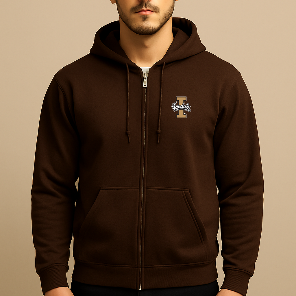 Men's Idaho Vandals Logo Zipper Hoodie