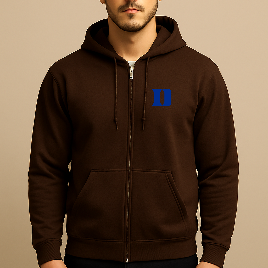 Men's Duke Blue Devils Logo Zipper Hoodie