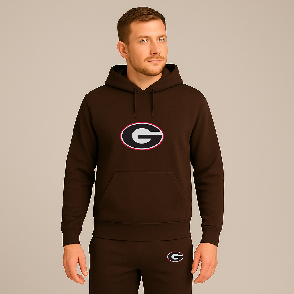 Men's Georgia Bulldogs Logo Hoodie Joggers Set
