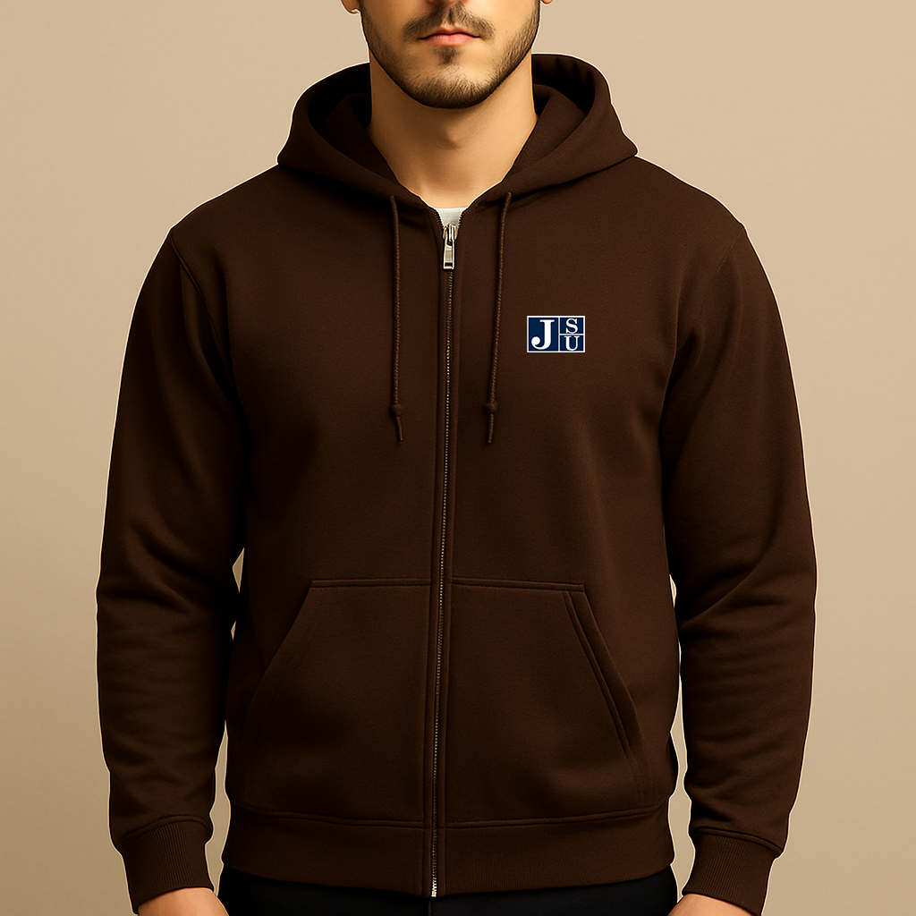 Men's Jackson State Tigers Logo  Zipper Hoodie