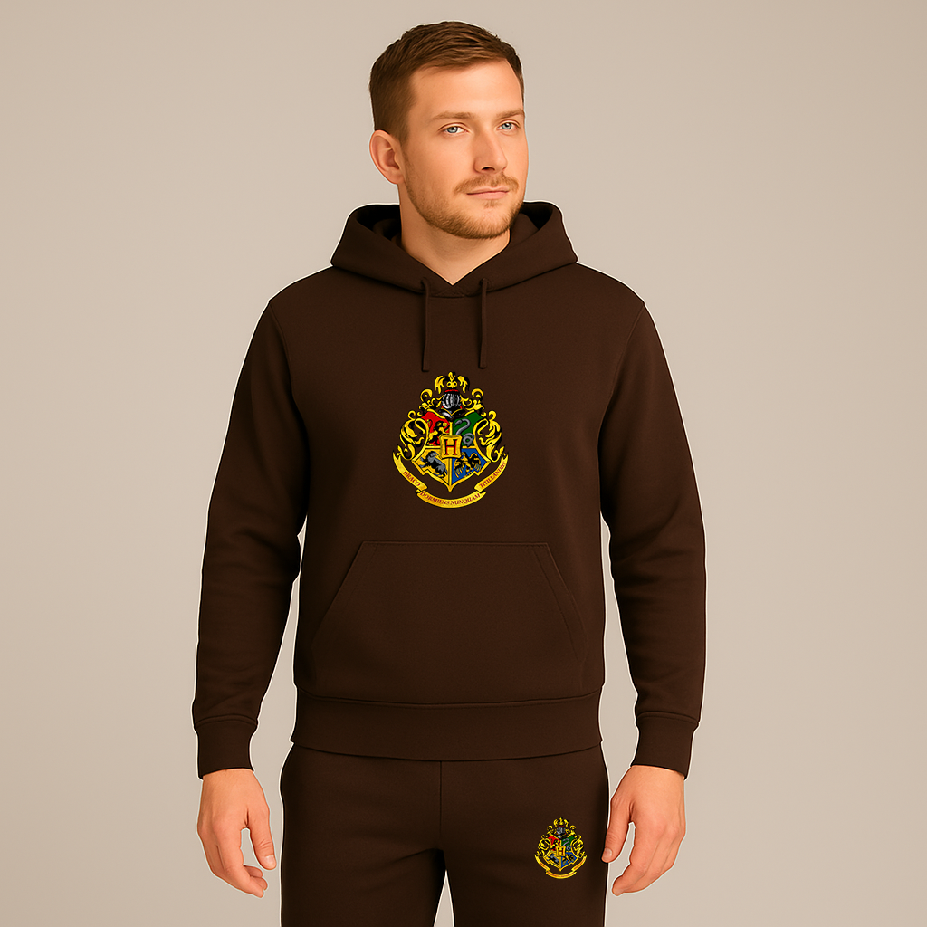 Men's Hogwarts Emblem Harry Potter Movie Hoodie Joggers Set