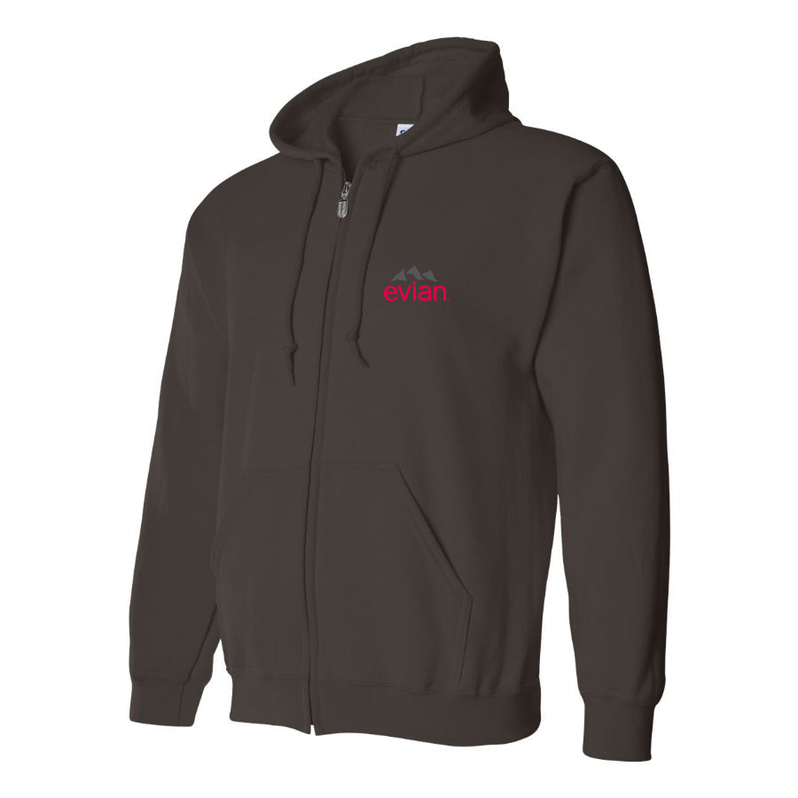Men's Evian Logo Zipper Hoodie