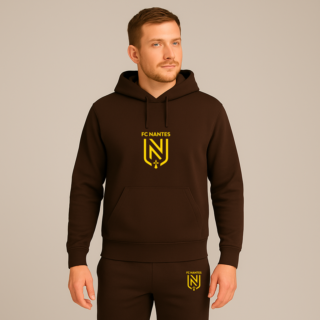 Men's FC Nantes Soccer Logo Hoodie Joggers Set