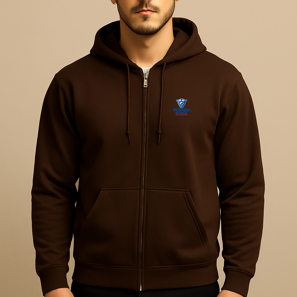 Men's Georgia State Panthers Logo Zipper Hoodie