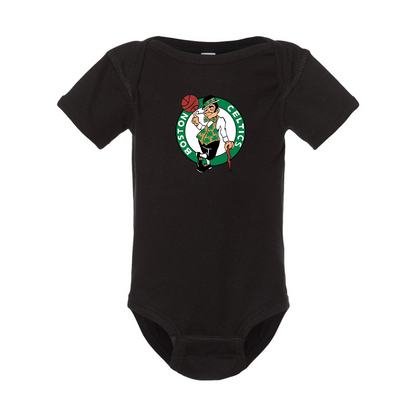 Boston Celtics Logo Rabbit Skins Infant Baby Rib Bodysuit