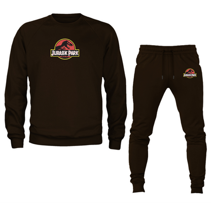 Men's Jurassic Park Movie Crewneck Sweatshirt Joggers Suit
