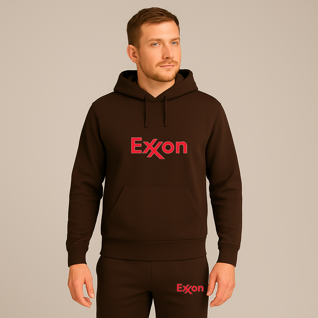 Men's Exxon Gas Station Hoodie Joggers Set