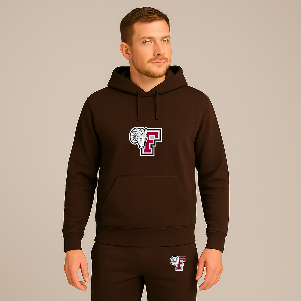 Men's Fordham Rams Logo Hoodie Joggers Set