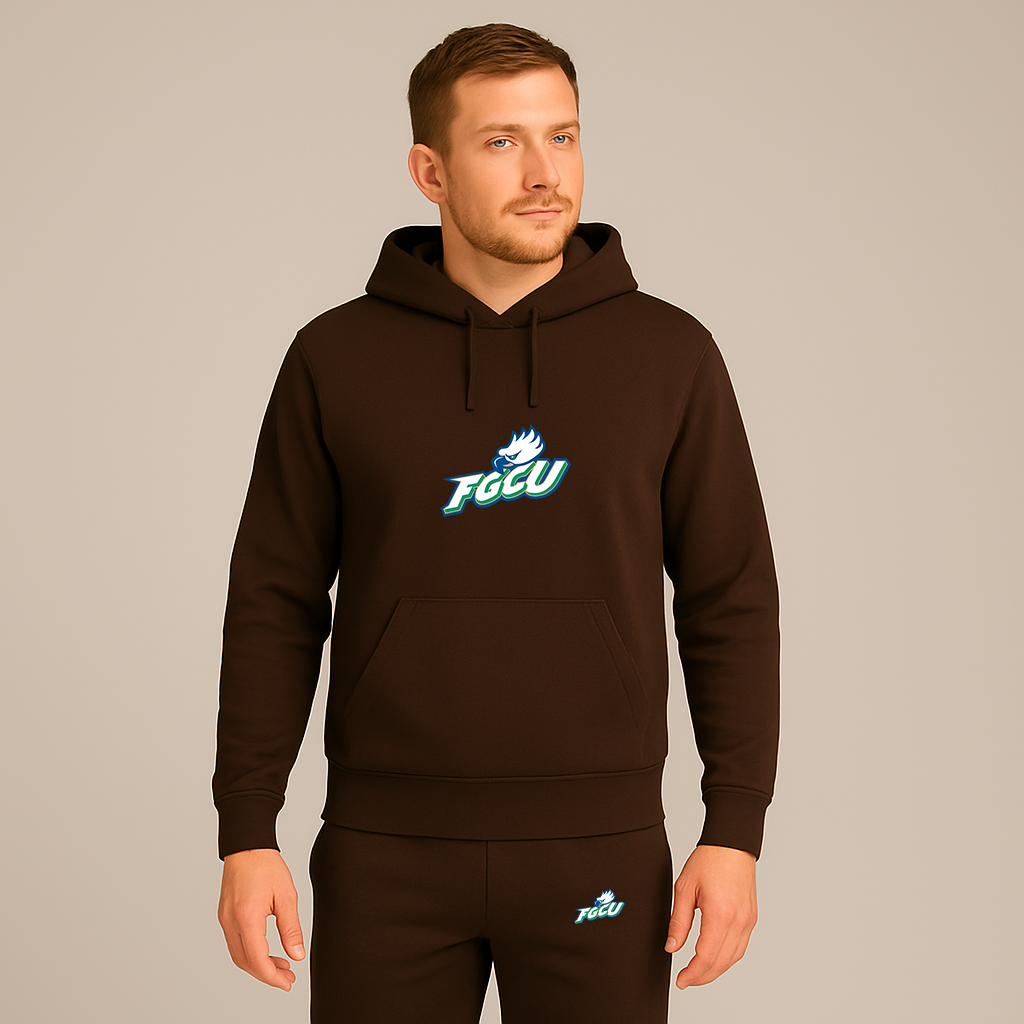 Men's Florida Gulf Coast Eagles Logo Hoodie Joggers Set