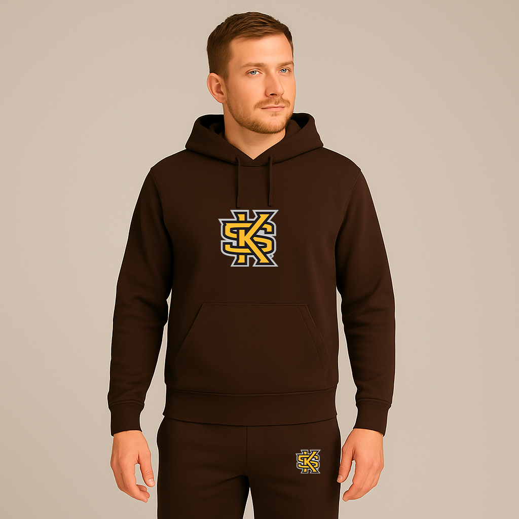 Men's Kennesaw State Owls Logo Hoodie Joggers Set