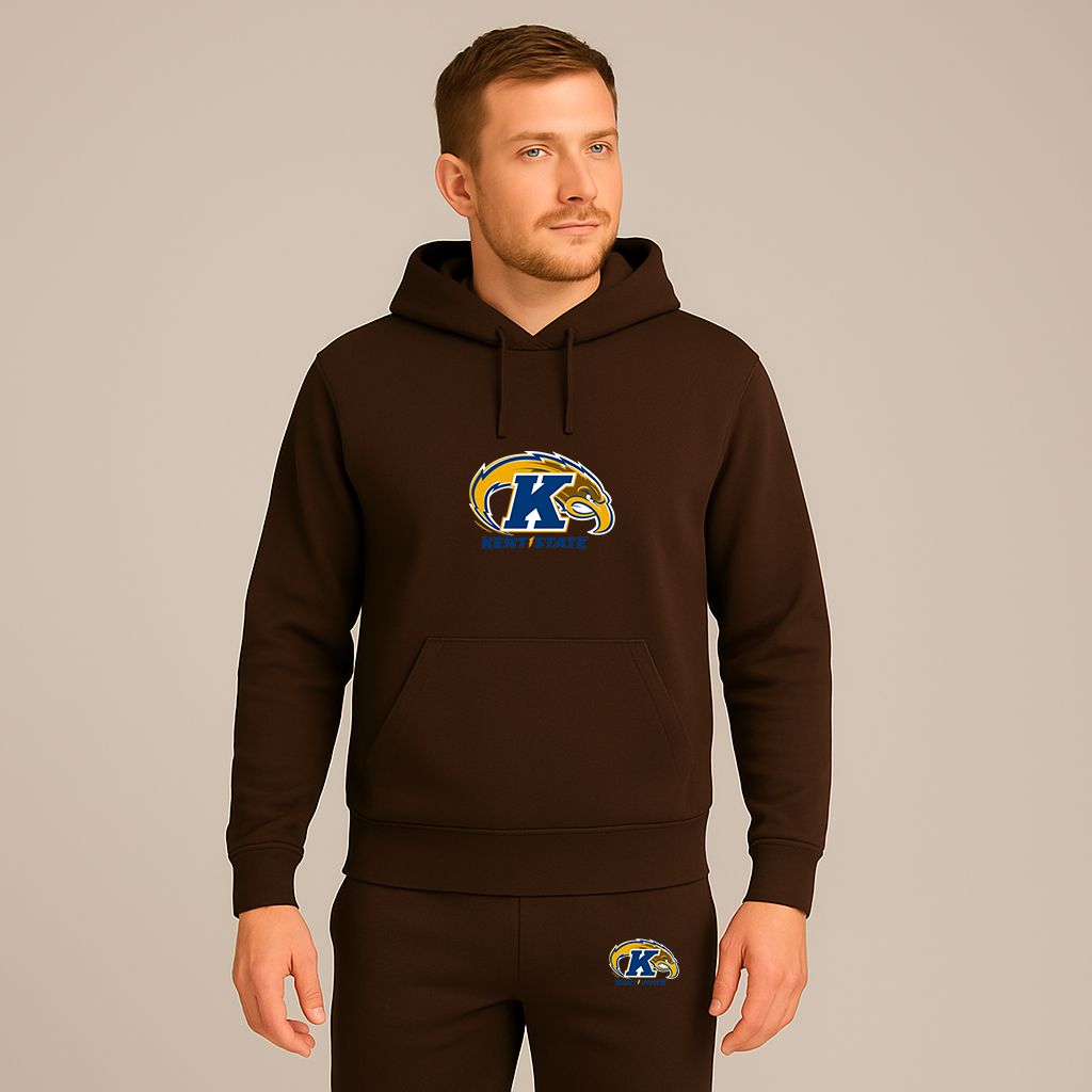 Men's Kent State Golden Flashes Logo Hoodie Joggers Set