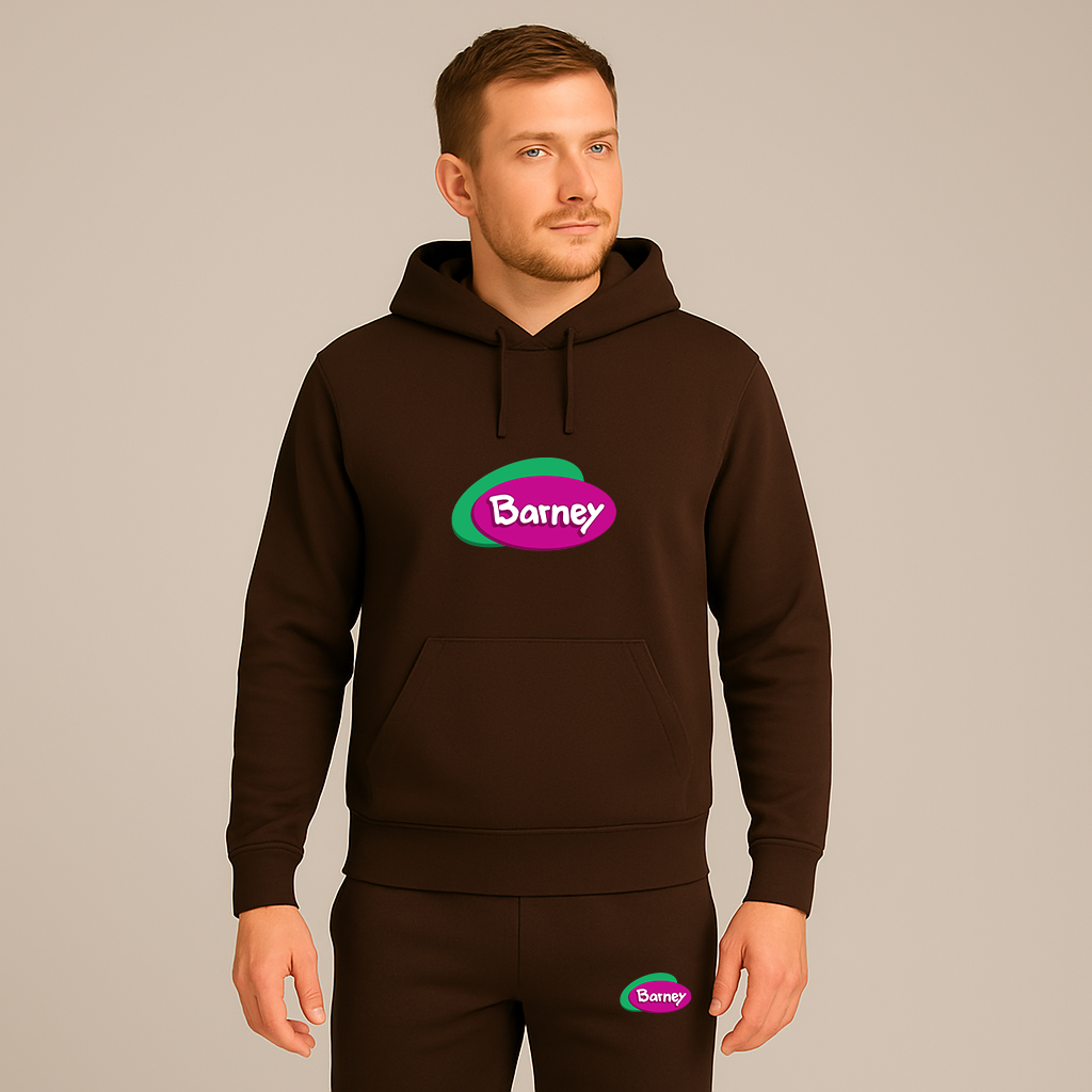Men's Barney Show Hoodie Joggers Set