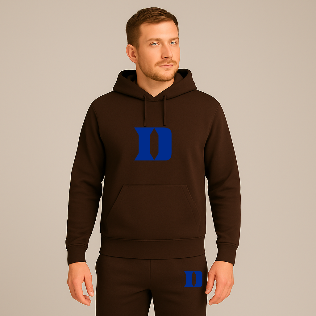Men's Duke Blue Devils Logo Hoodie Joggers Set