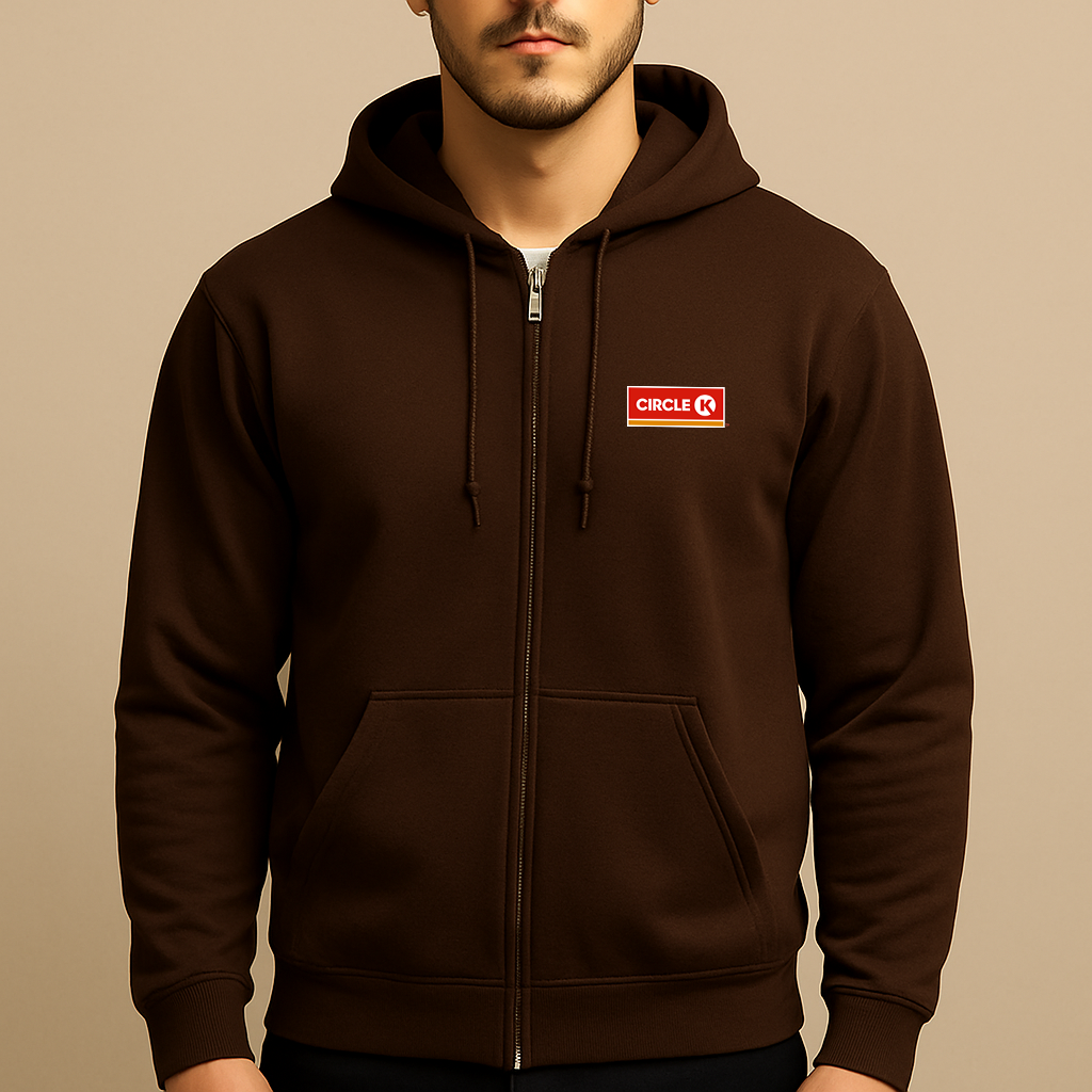 Men's Circle K Gas Station  Zipper Hoodie