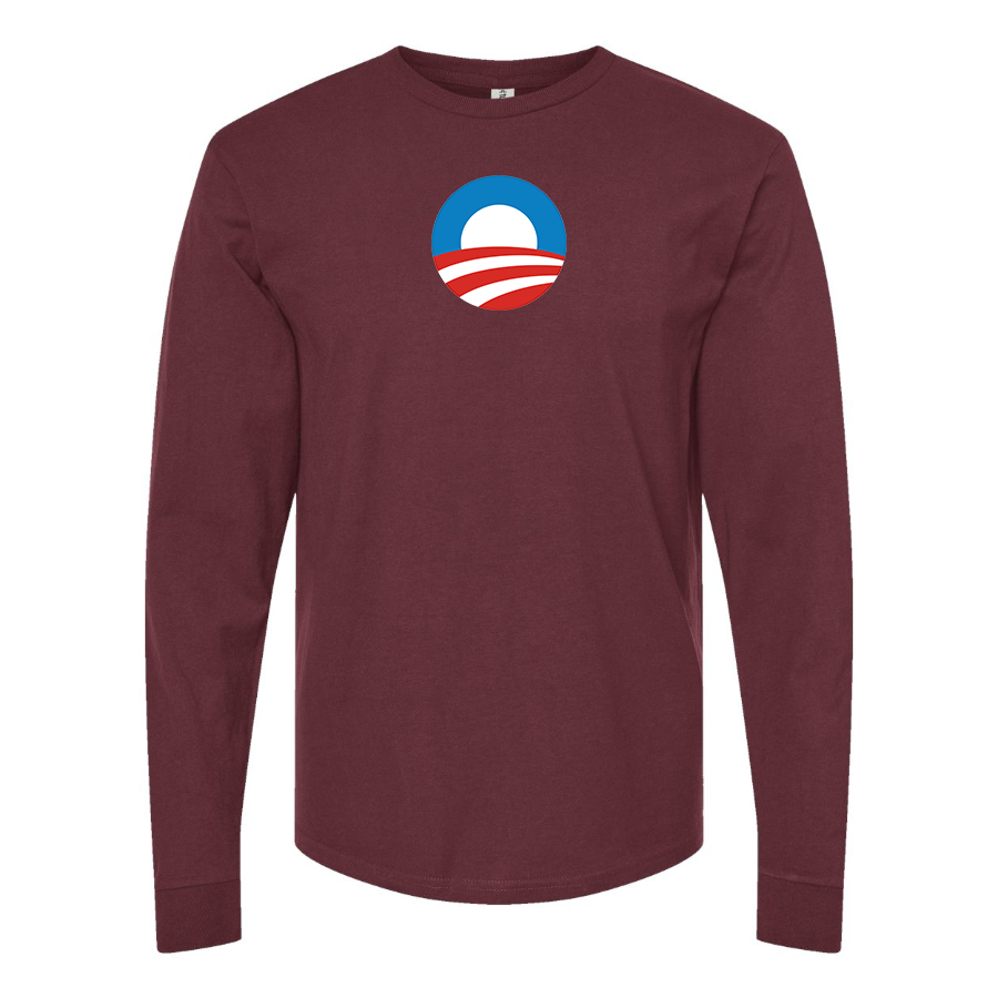 Men's Obama Logo Long Sleeve T-Shirt