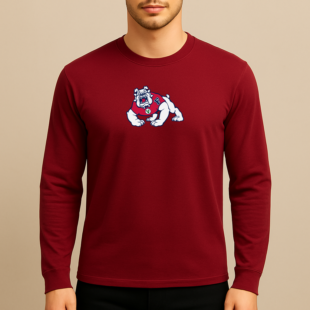 Men's Fresno State Bulldogs Logo Long Sleeve T-Shirt