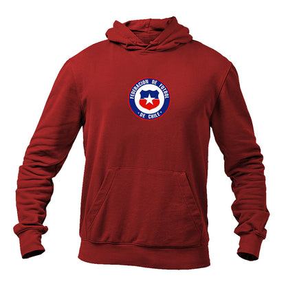 Men's Chile National Soccer Team  Pullover Hoodie