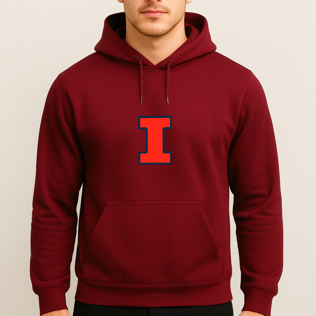 Men's Illinois Fighting Illini Logo Pullover Hoodie