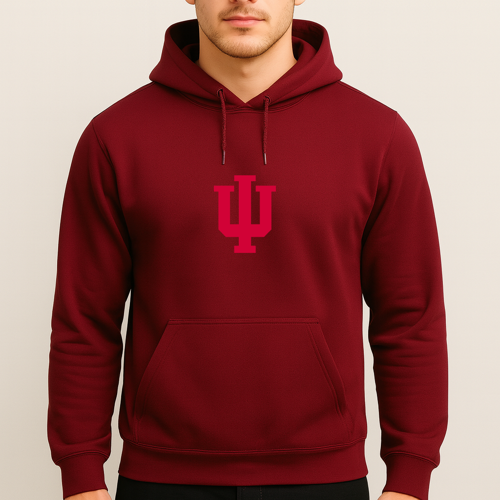 Men's Indiana Hoosiers Logo Pullover Hoodie