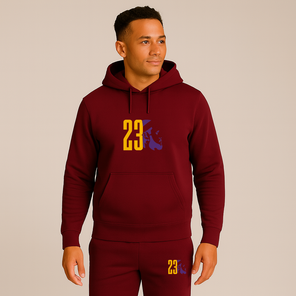 Men's Lebron James 23 Sports Hoodie Joggers Set