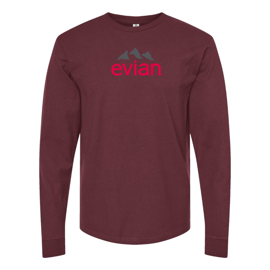 Men's Evian Logo Long Sleeve T-Shirt