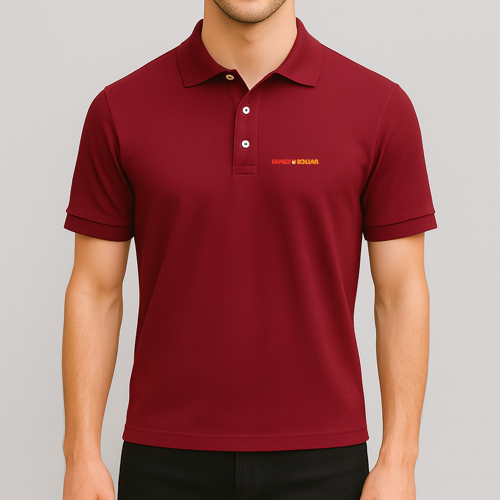 Men's Family Dollar Logo Dry Blend Polo