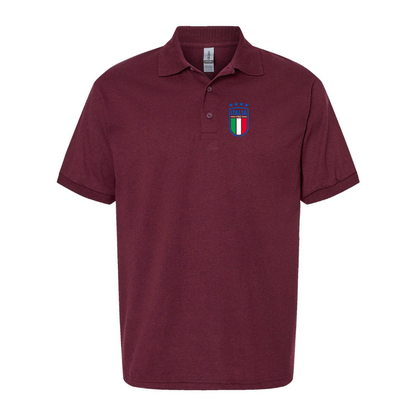 Men's Italy National Soccer Dry Blend Polo
