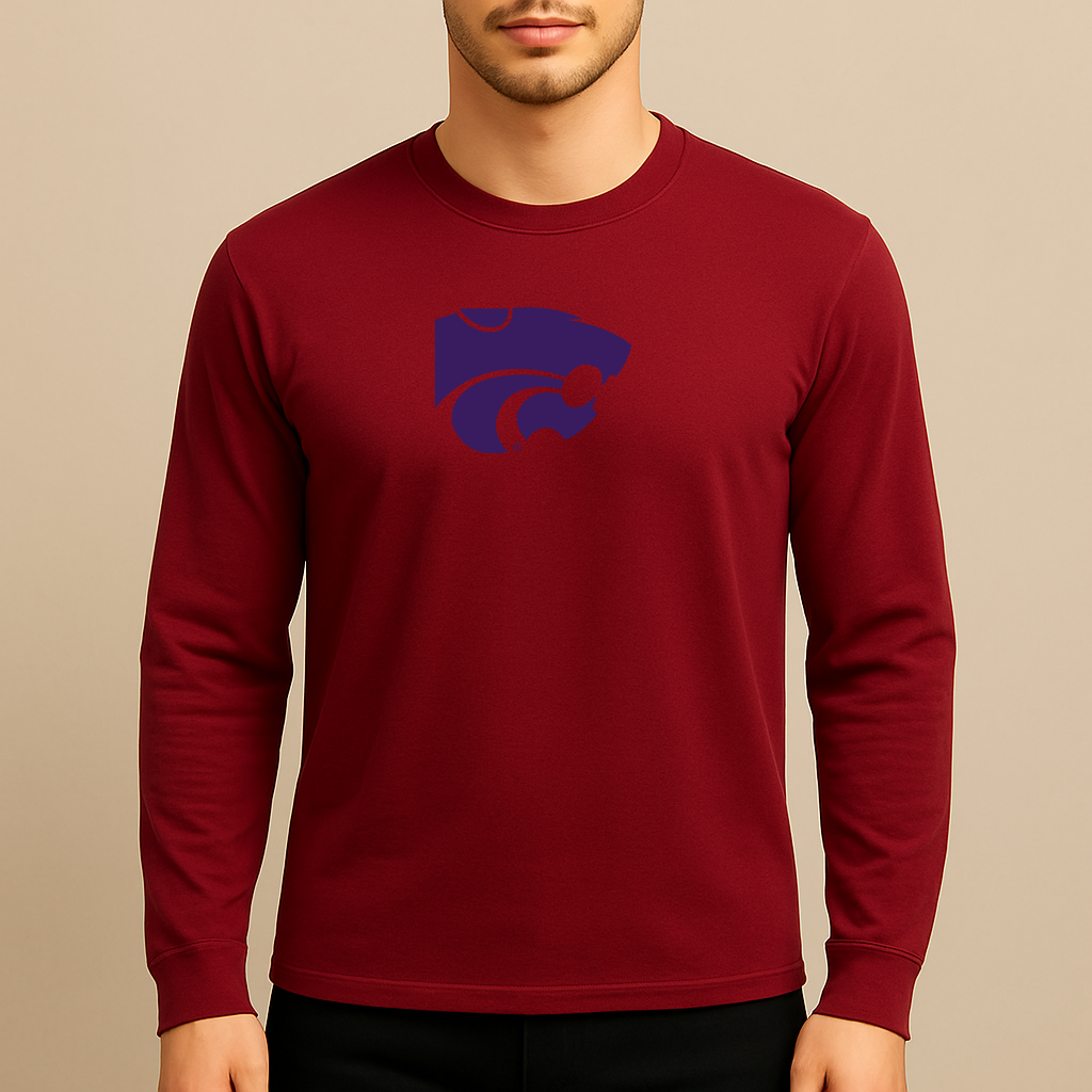 Men's Kansas State Wildcats Logo Long Sleeve T-Shirt