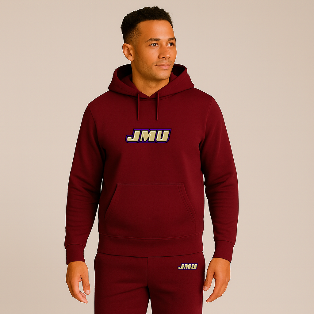 Men's James Madison Dukes Logo Hoodie Joggers Set
