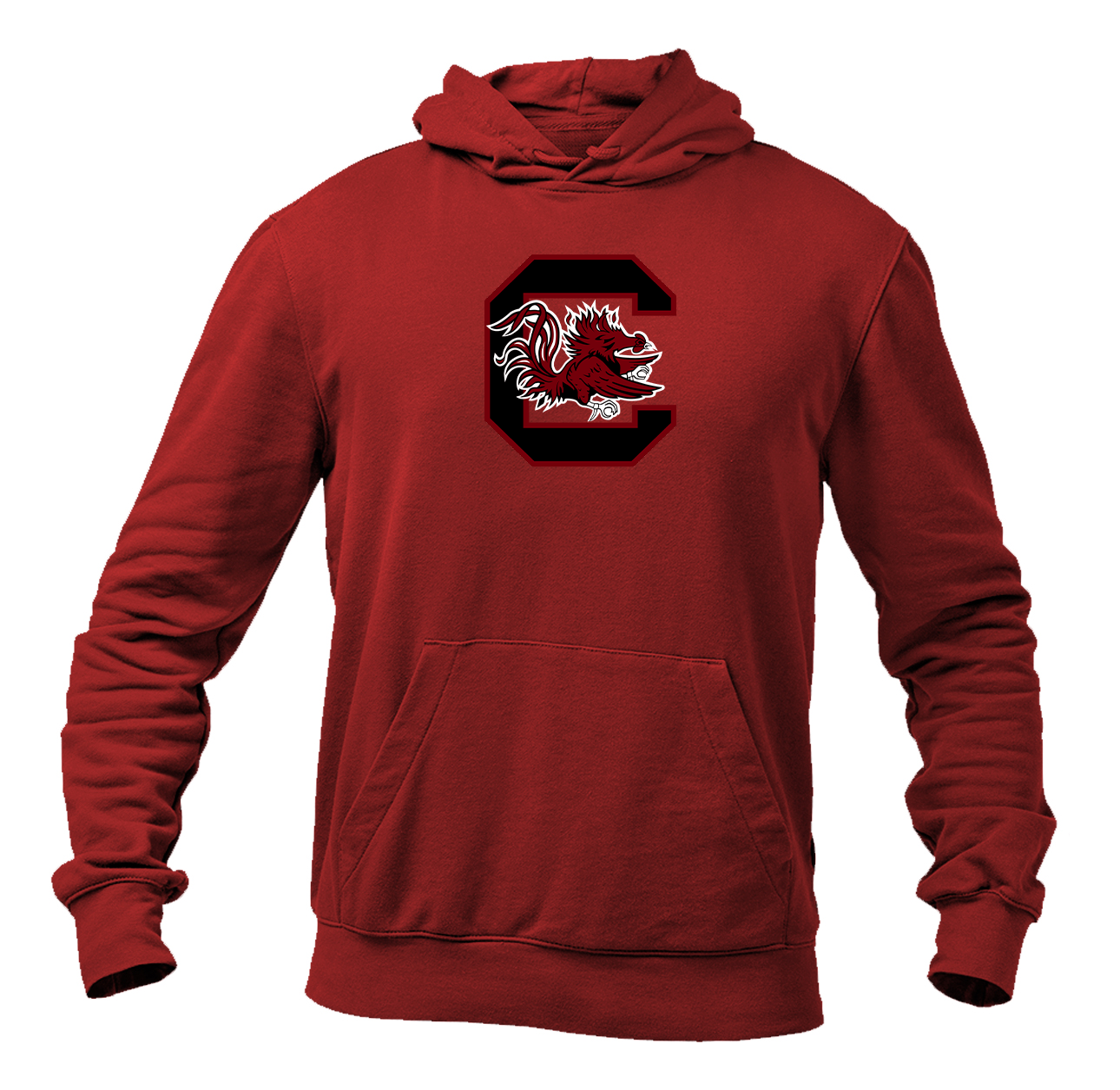 Men's South Carolina Gamecocks Logo Gildan  Heavy Blend Hooded Sweatshirt