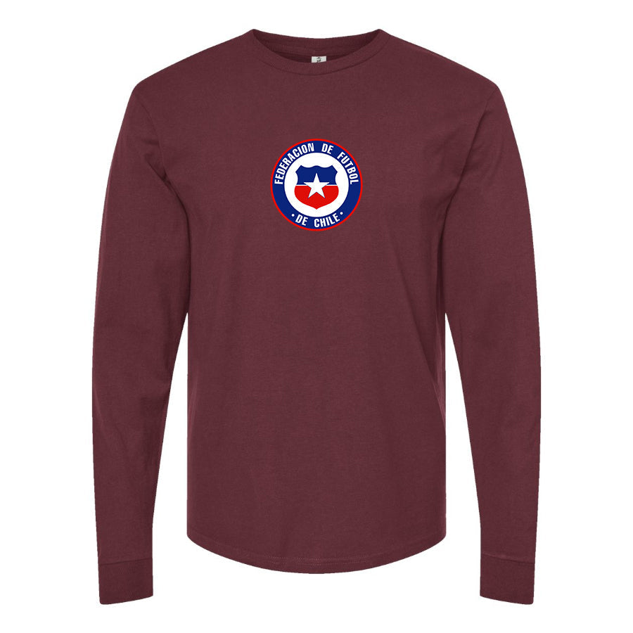 Men's Chile National Soccer Team  Long Sleeve T-Shirt